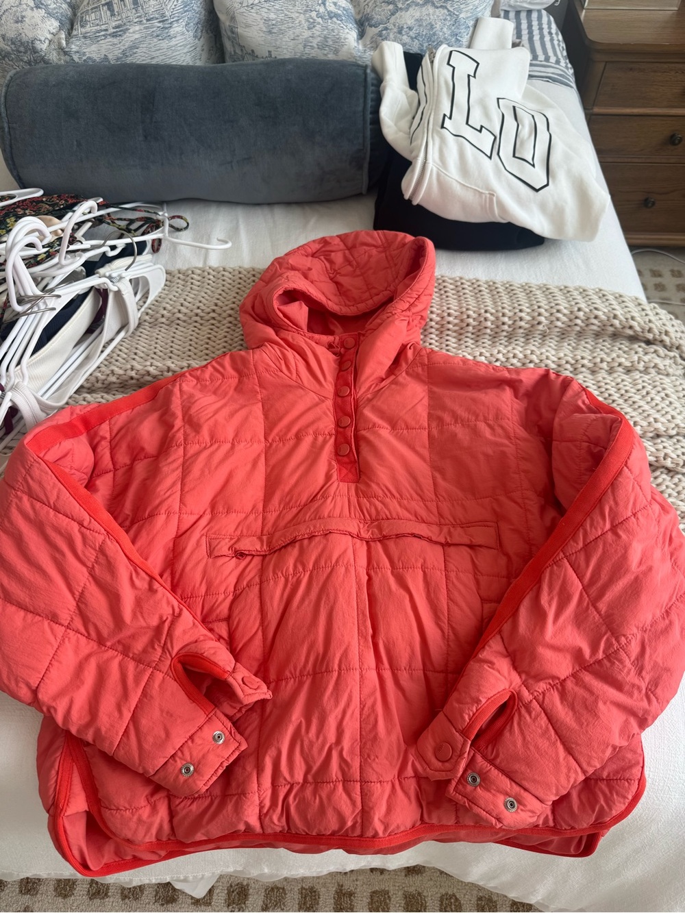 Free People Hooded Quilted Puffer
